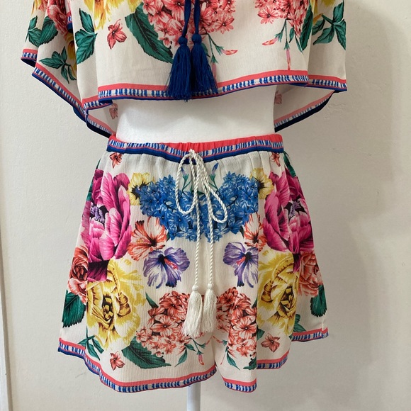 Flying Tomato floral two-piece matching short set - Picture 4 of 5